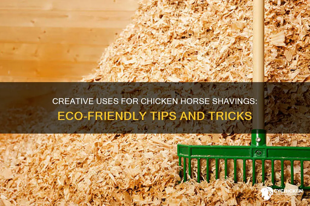 what to do with chicken horse shavings