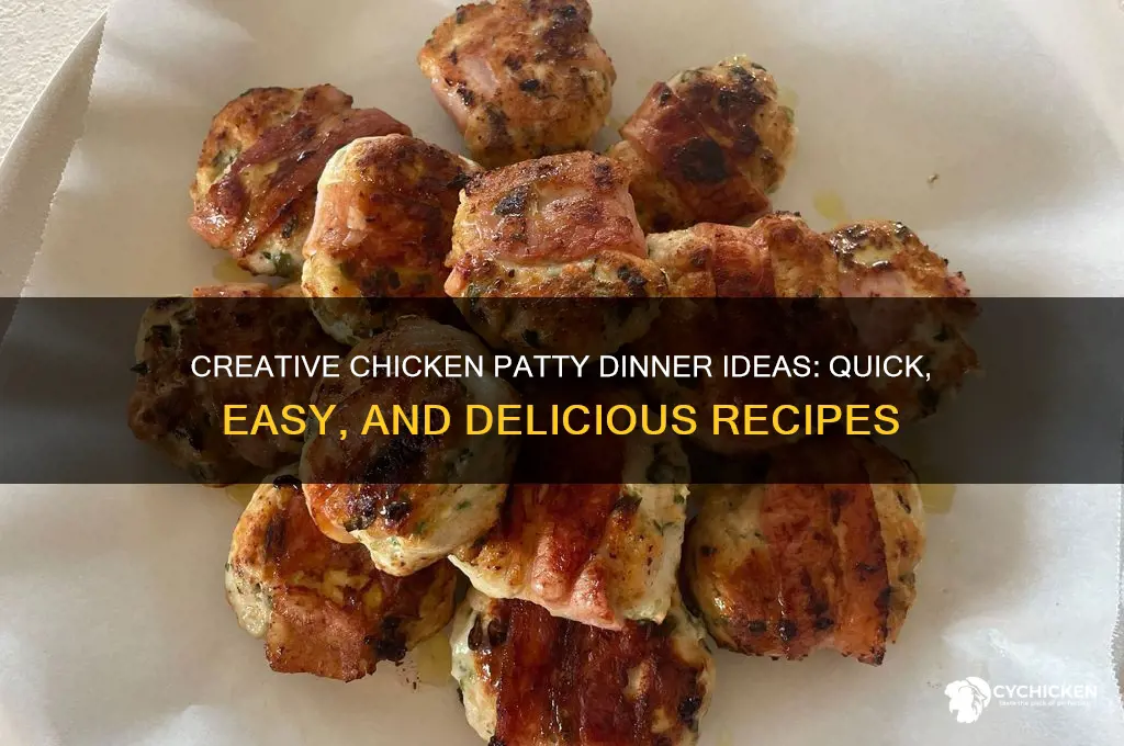 what to do with chicken patties for dinner