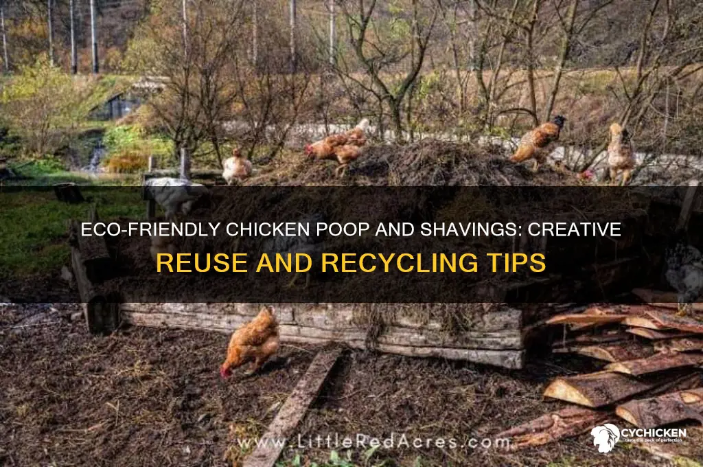 what to do with chicken poop and shavings