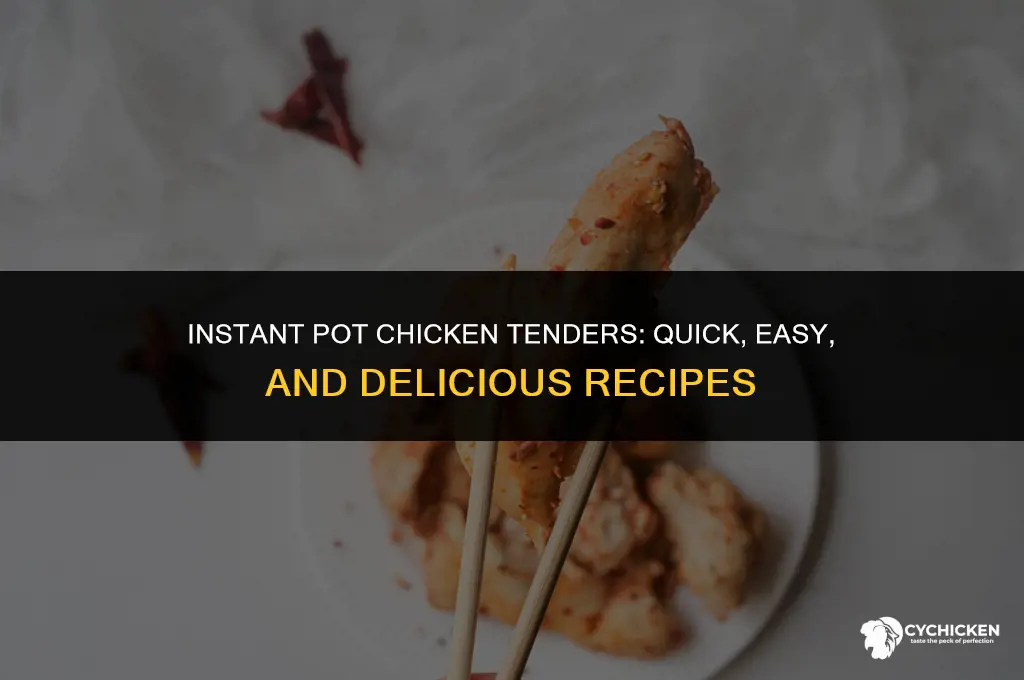what to do with chicken tenders instant pot