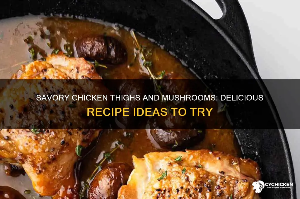 what to do with chicken thighs and mushrooms
