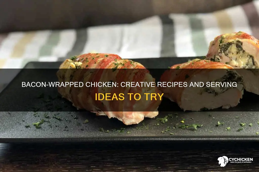 what to do with chicken wrapped in bacon