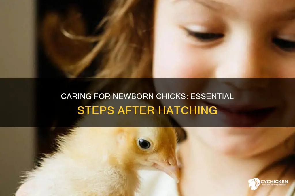 what to do with chicks after they hatch