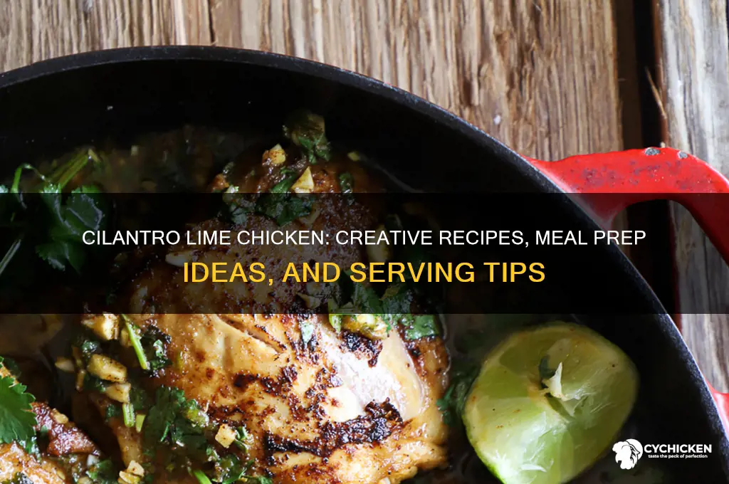 what to do with cilantro lime chicken