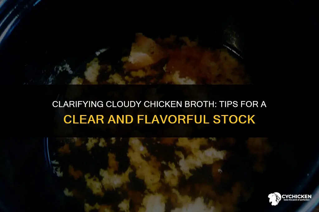 what to do with cloudy chicken broth