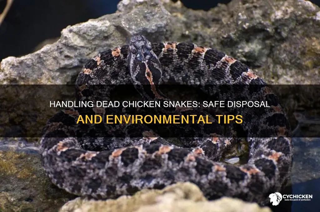 what to do with dead chicken snake