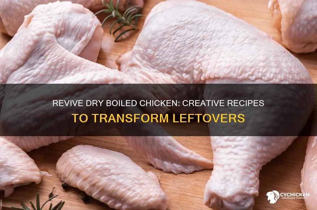 what to do with dry boiled chicken recipes