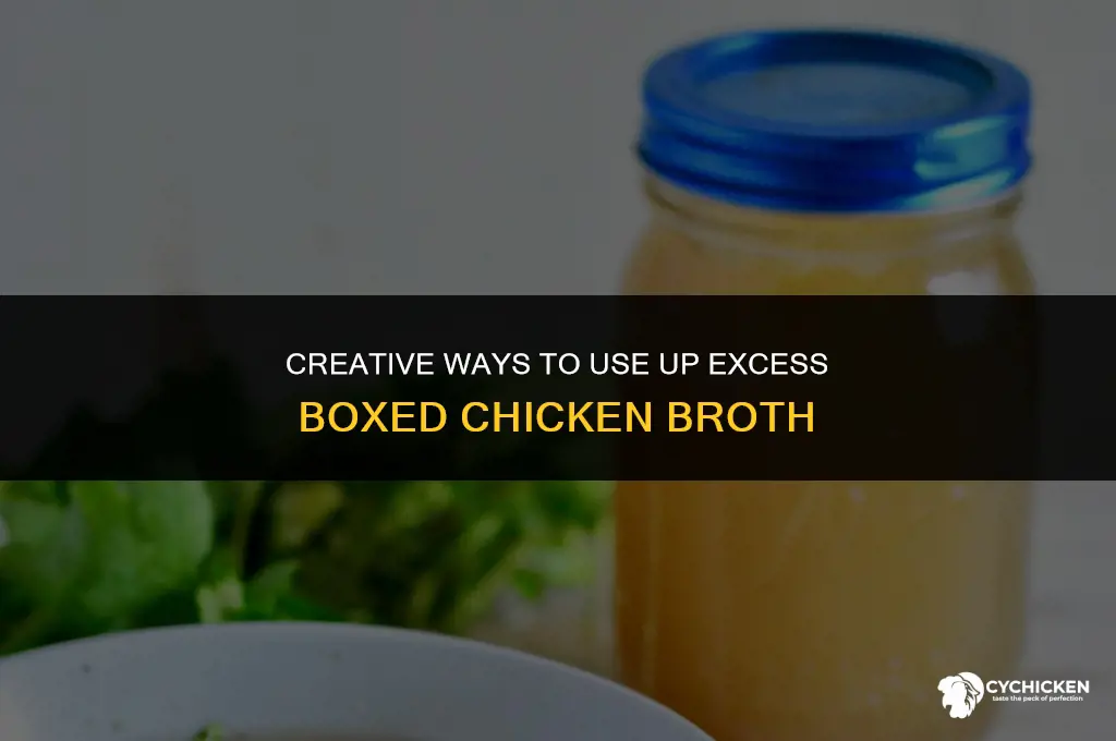 what to do with excess boxed chicken broth