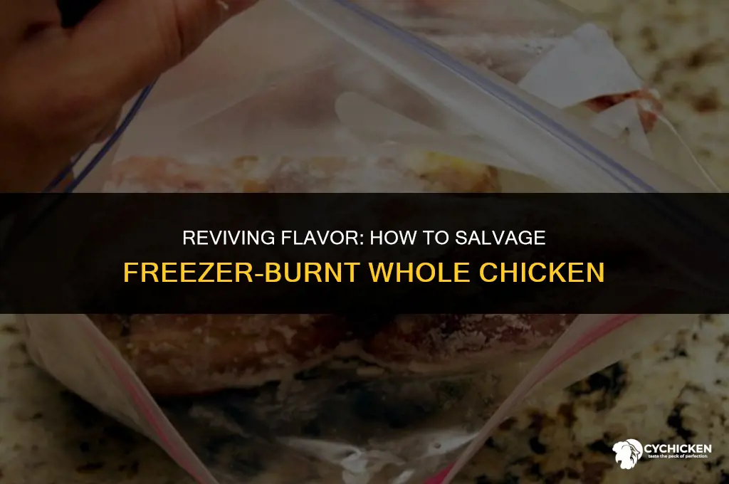 what to do with freezer burnt whole chicken
