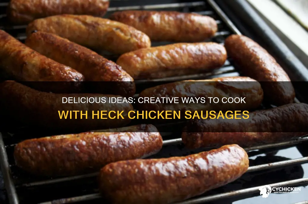 what to do with heck chicken sausages