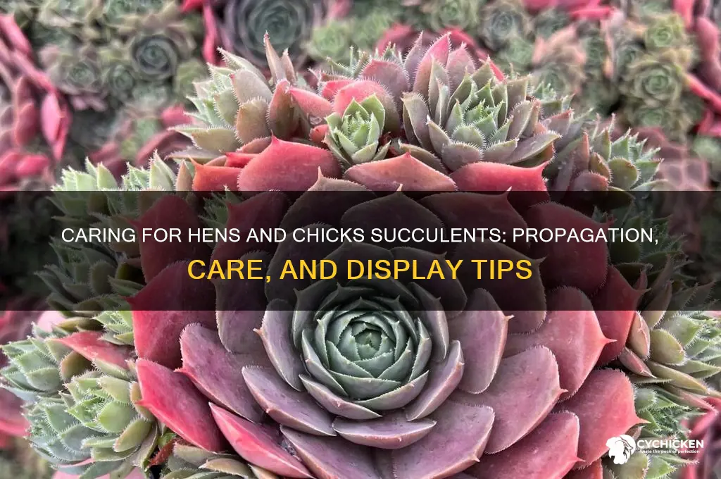 what to do with hens and chicks succulent