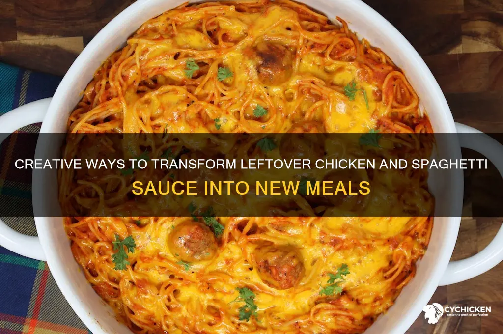 what to do with leftover chicken and spaghetti sauce