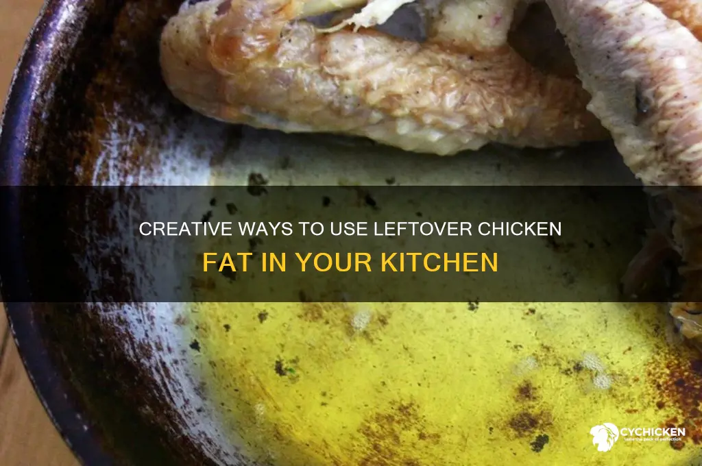 what to do with leftover chicken fat