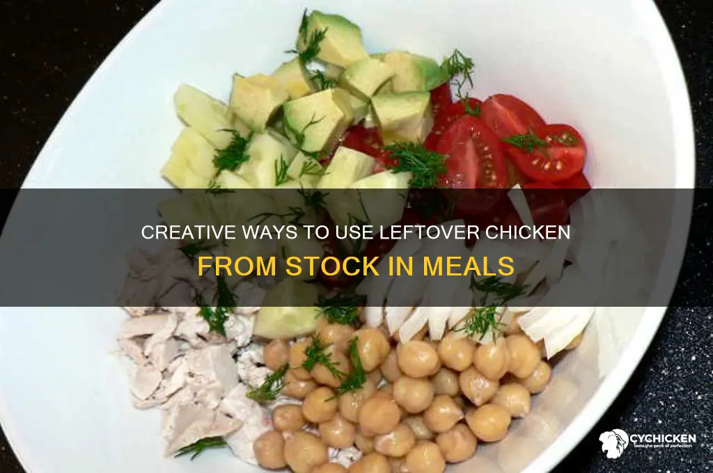 what to do with leftover chicken from stock