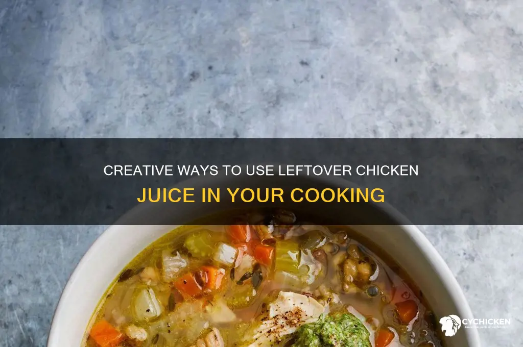 what to do with leftover chicken juice