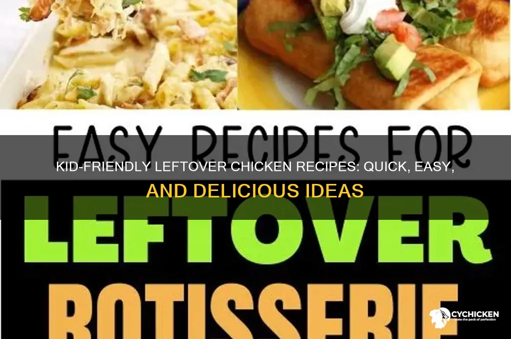 what to do with leftover chicken kid-friendly