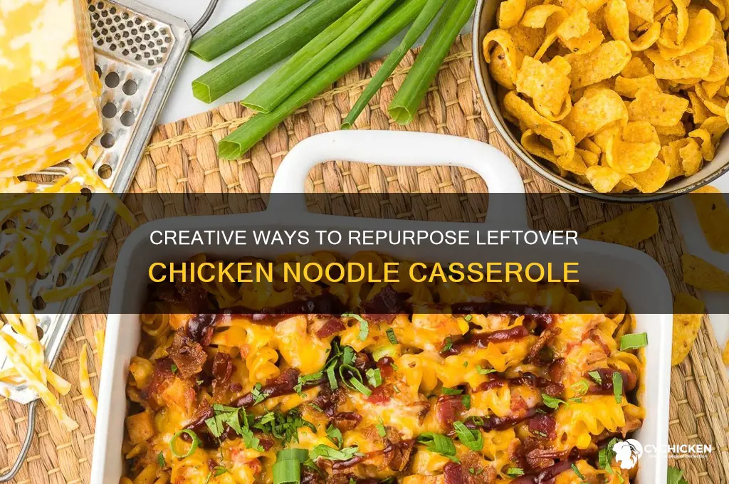 what to do with leftover chicken noodle casserole