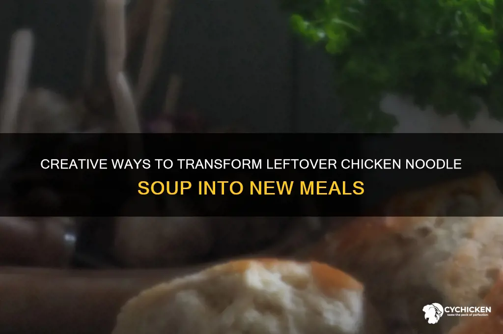 what to do with leftover chicken noodle souo