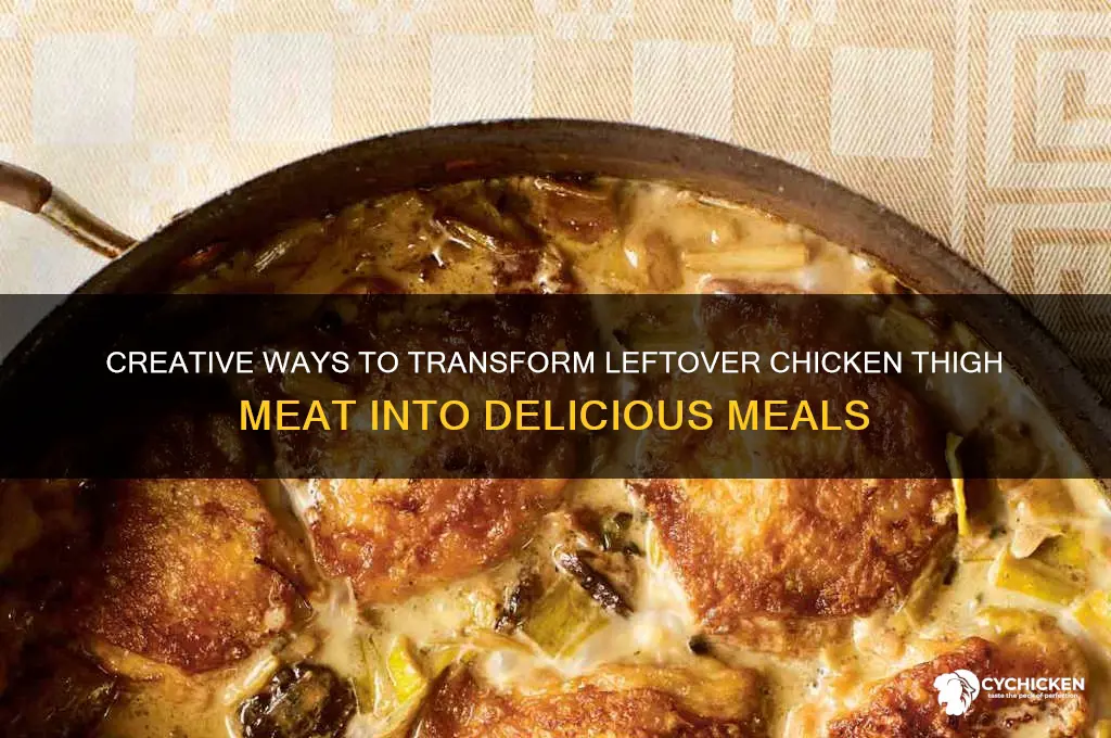 what to do with leftover chicken thigh meat