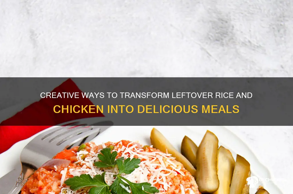 what to do with leftover rice and chicken