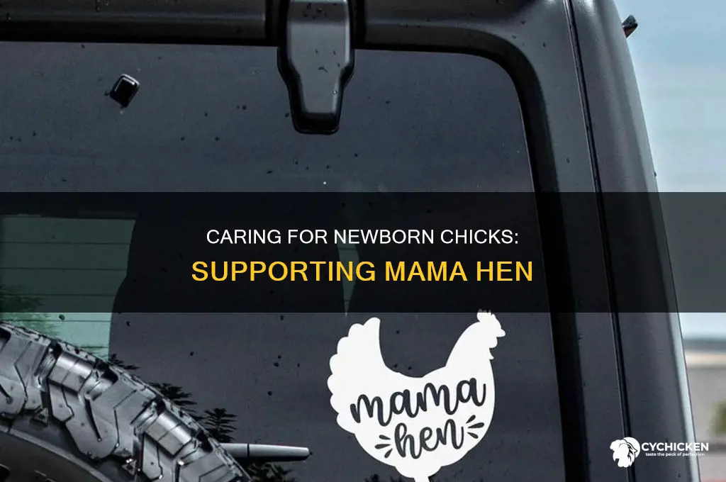 what to do with newborn chicks with mama hen