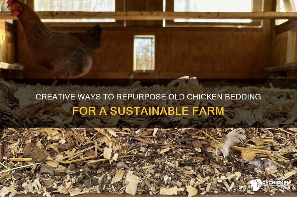 what to do with old chicken bedding