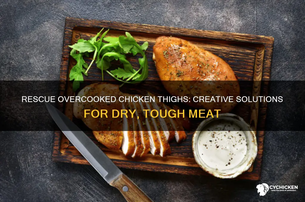 what to do with overcooked chicken thighs