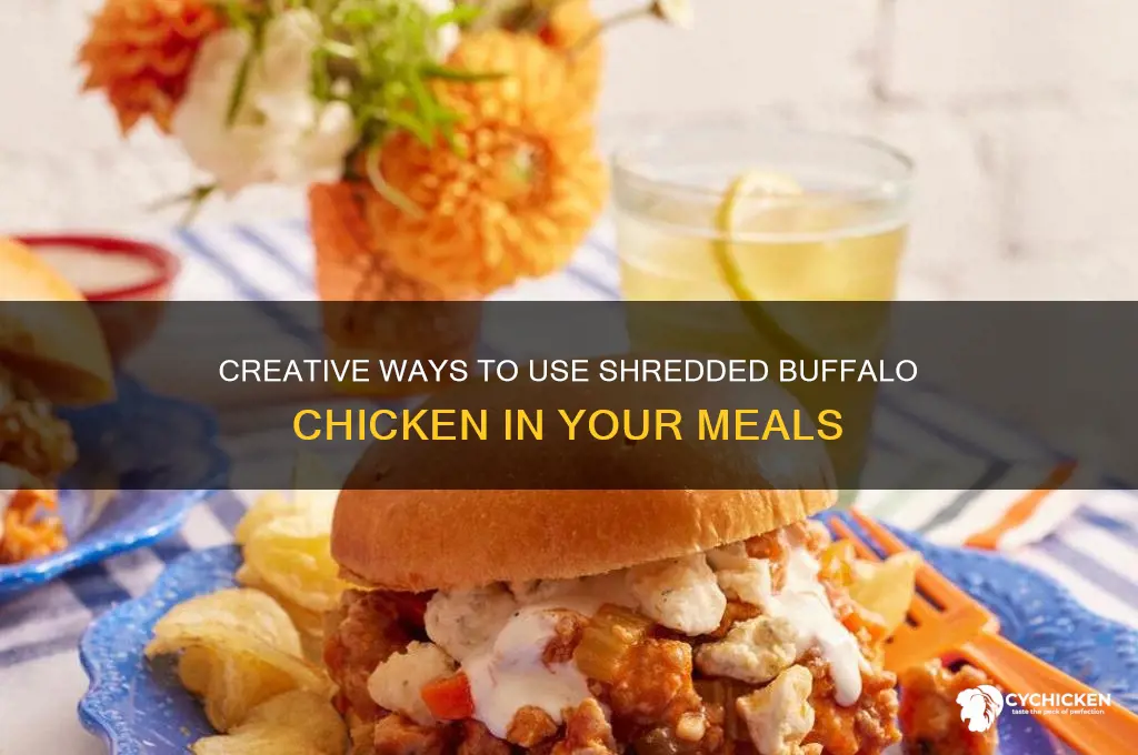 what to do with shredded buffalo chicken