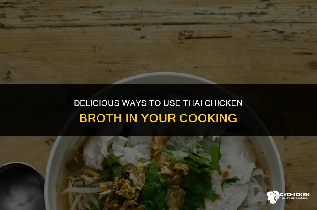 what to do with thai chicken broth