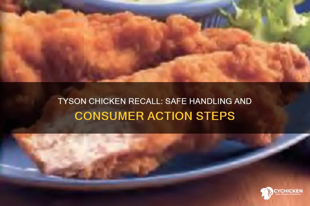 what to do with tyson packaged chicken recall