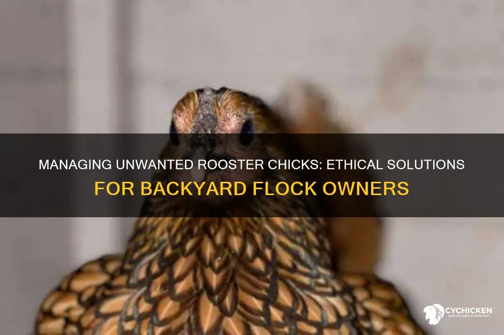 what to do with unwanted rooster chicks