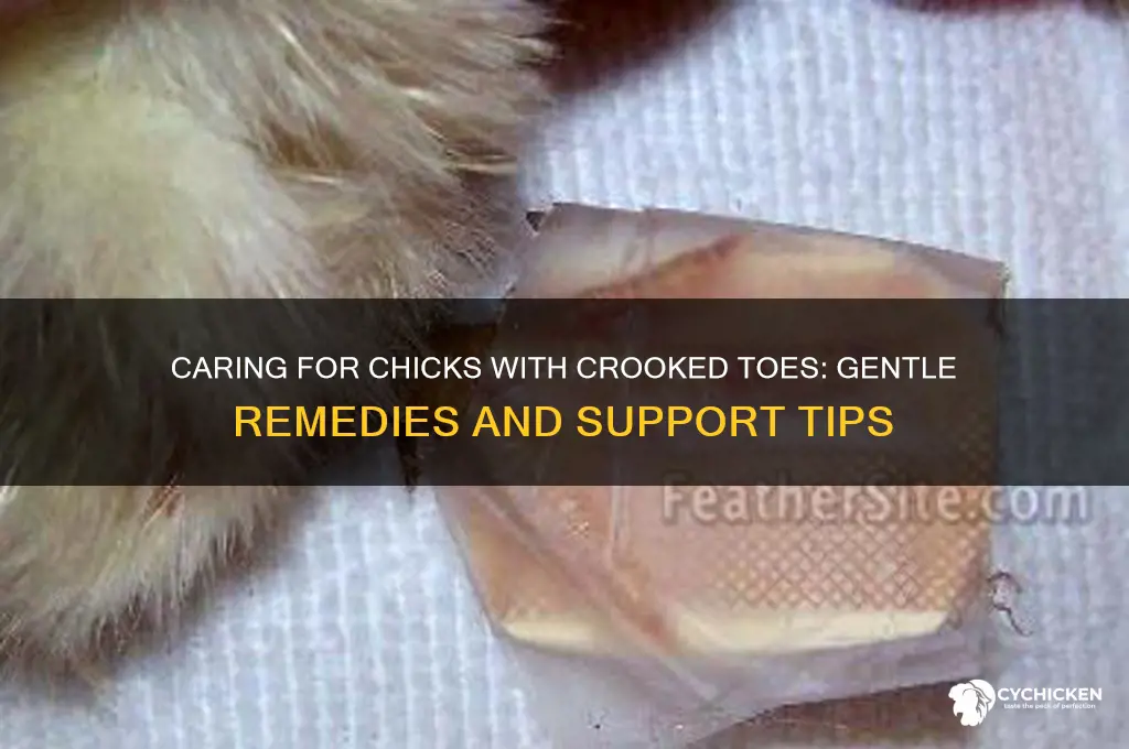 what to give to chick with crooked toes