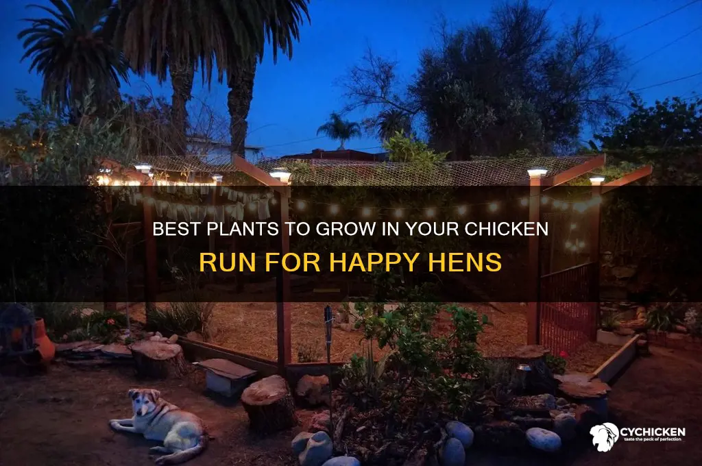 what to grow in a chicken run