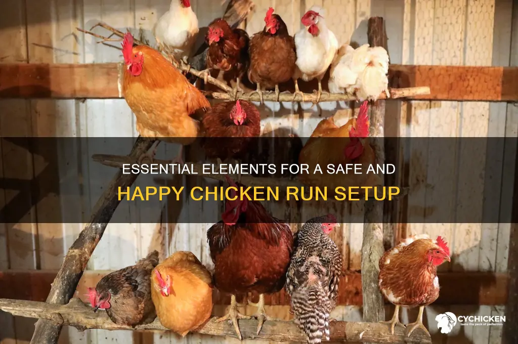 what to have in a chicken run