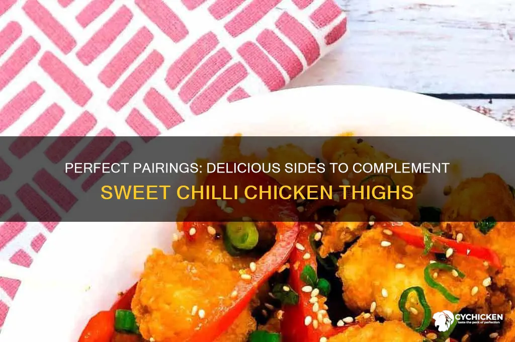what to have with sweet chilli chicken thighs