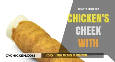 How to Safely Lance Your Chicken's Cheek: A Step-by-Step Guide