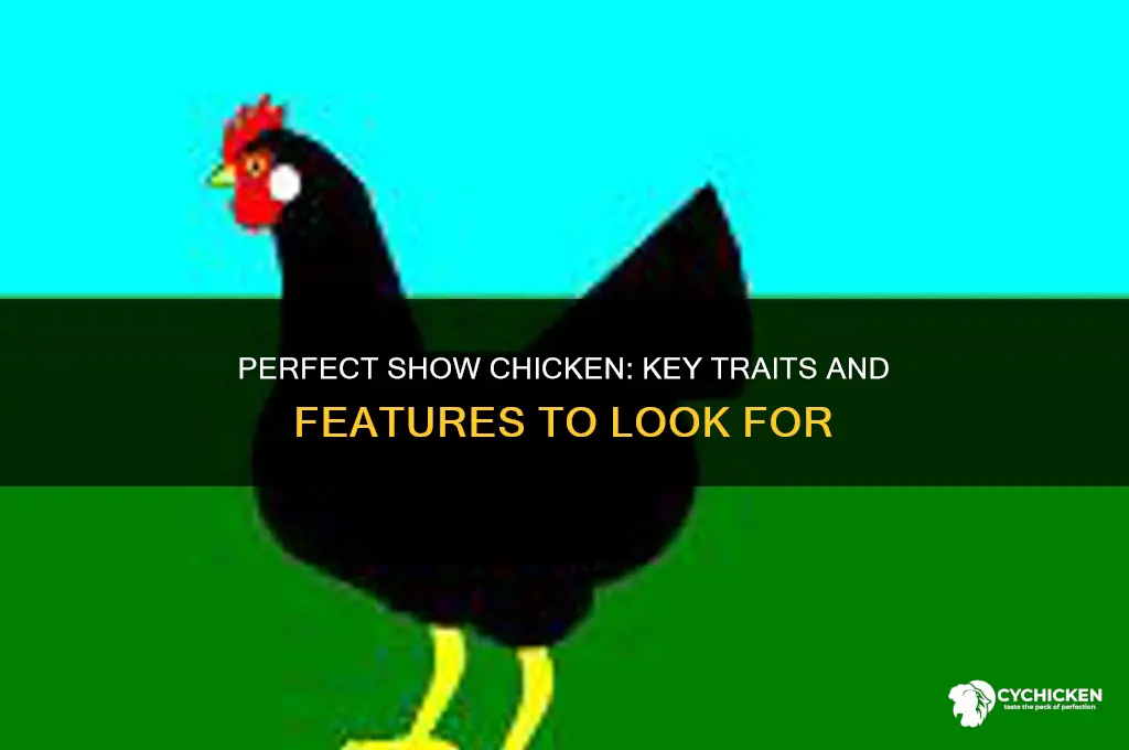 what to look for in a show chicken