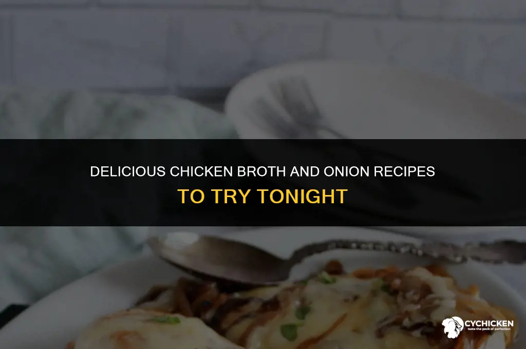 what to make with chicken broth and onion