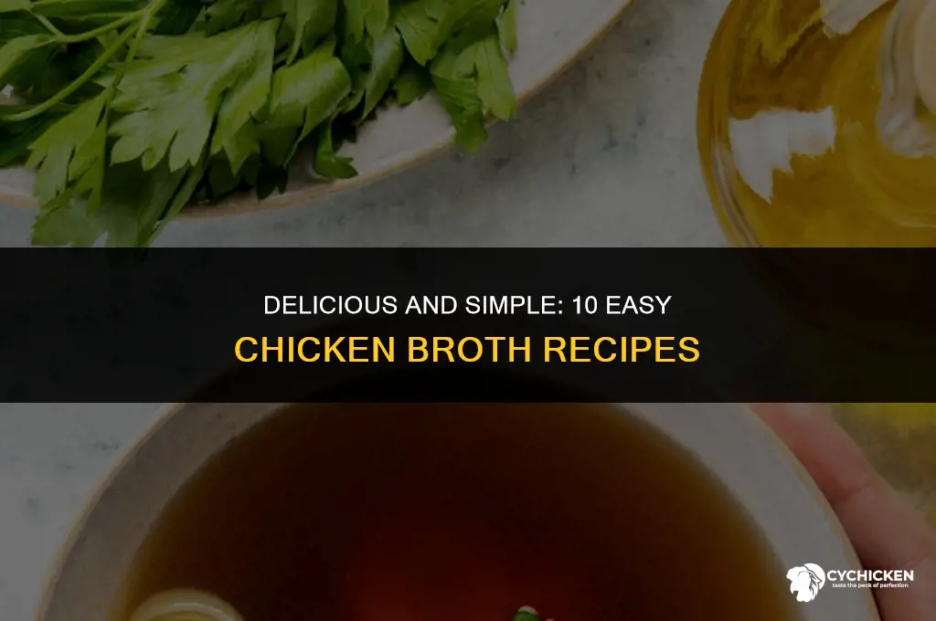 what to make with chicken broth easy
