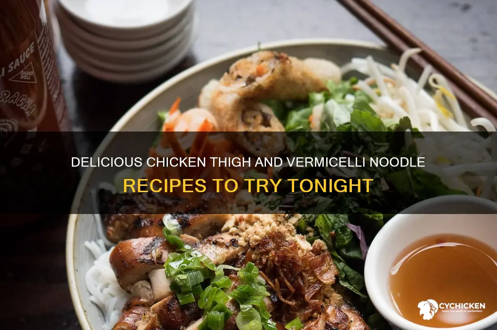 what to make with chicken thighs and vermicelli noodles