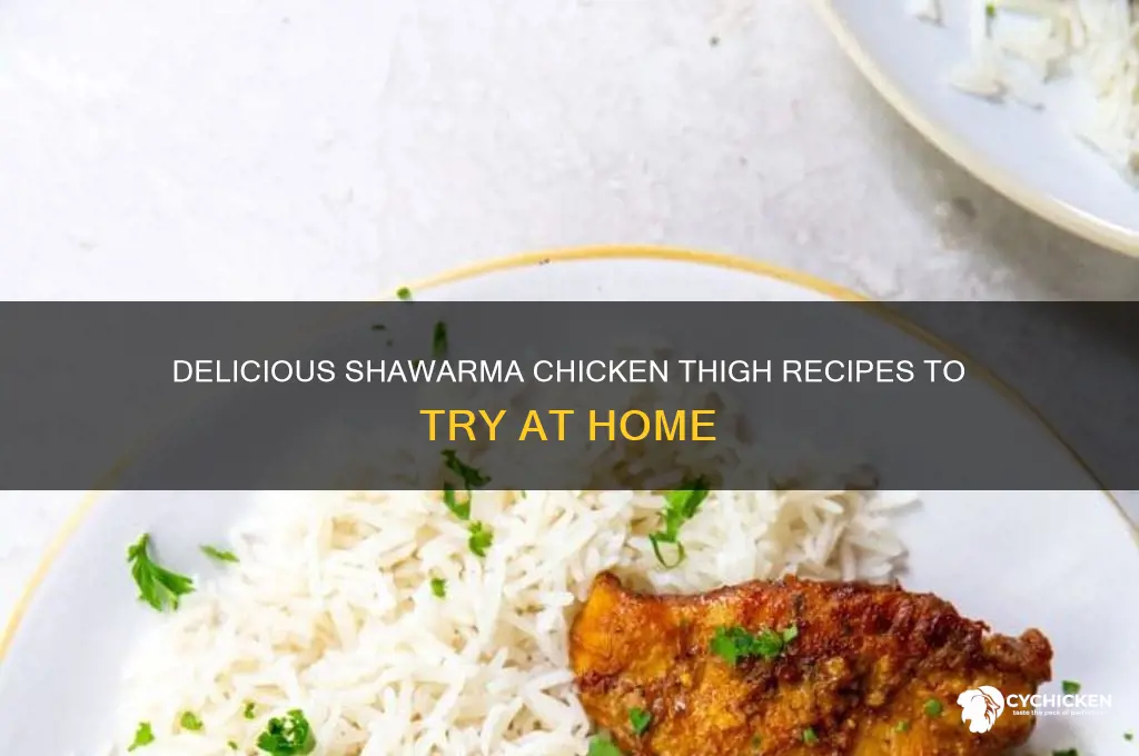 what to make with shawarma chicken thighs