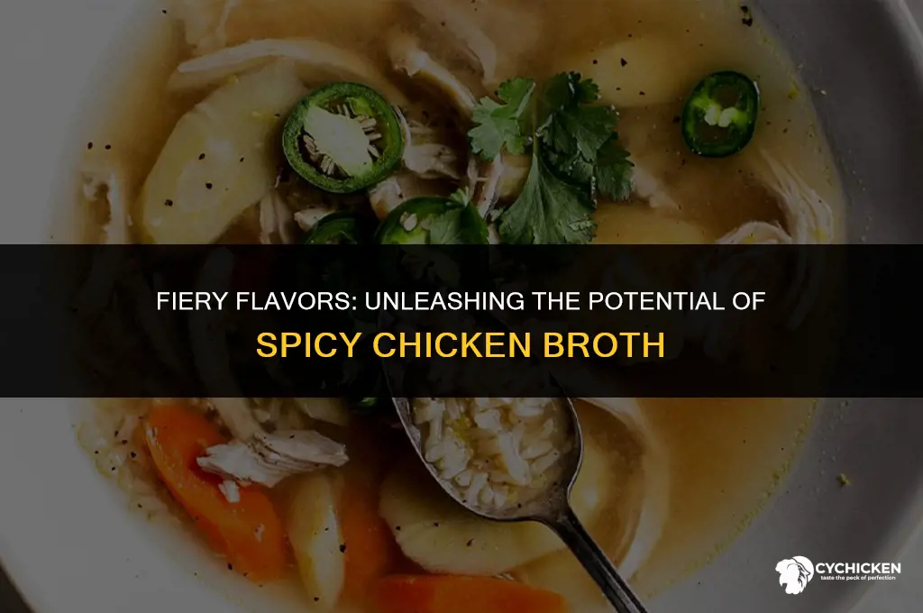 what to make with spicy chicken broth