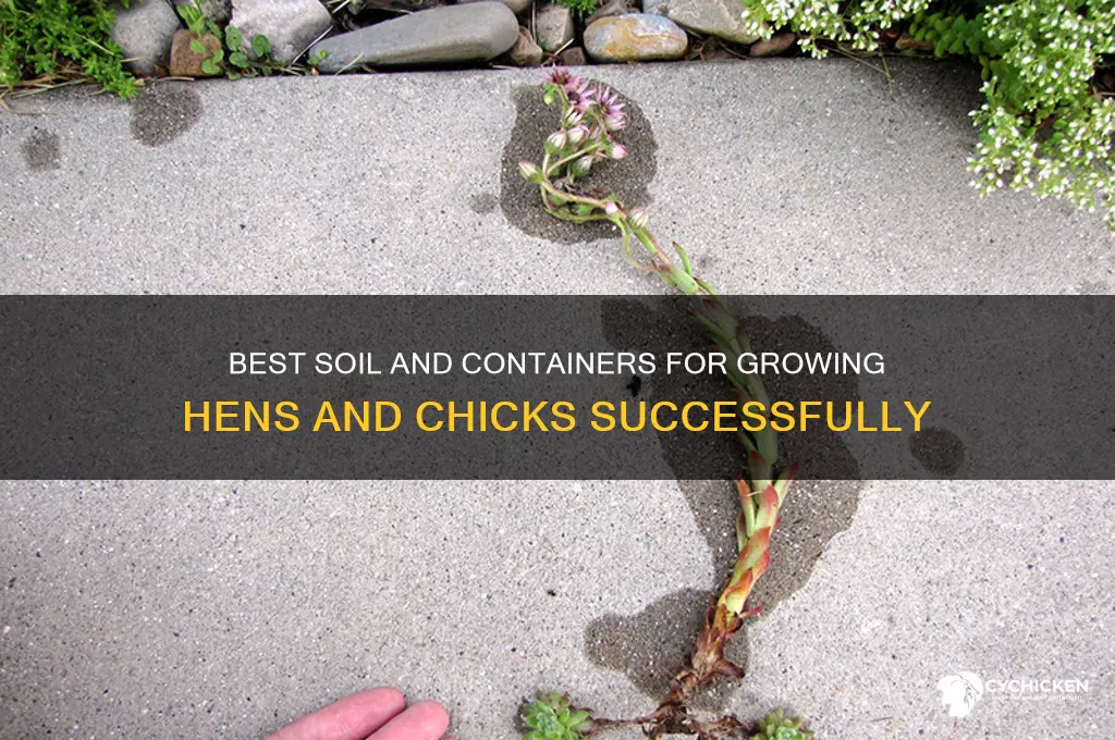 what to plant hens and chicks in