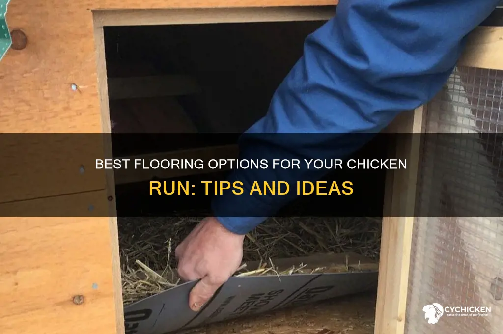 what to put at bottom of chicken run