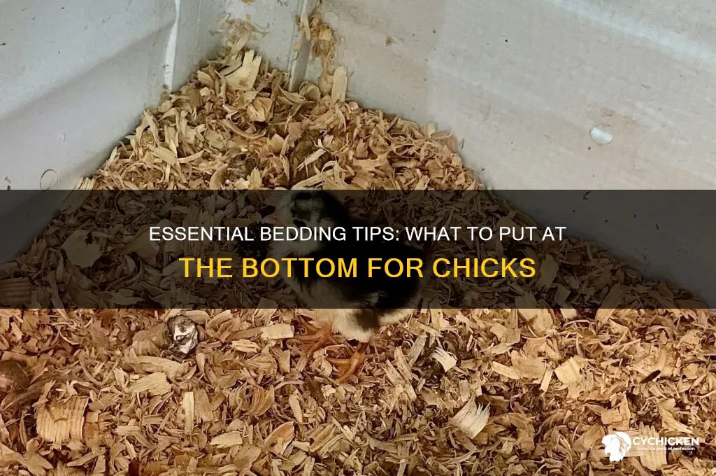 what to put at the bottom for chicks