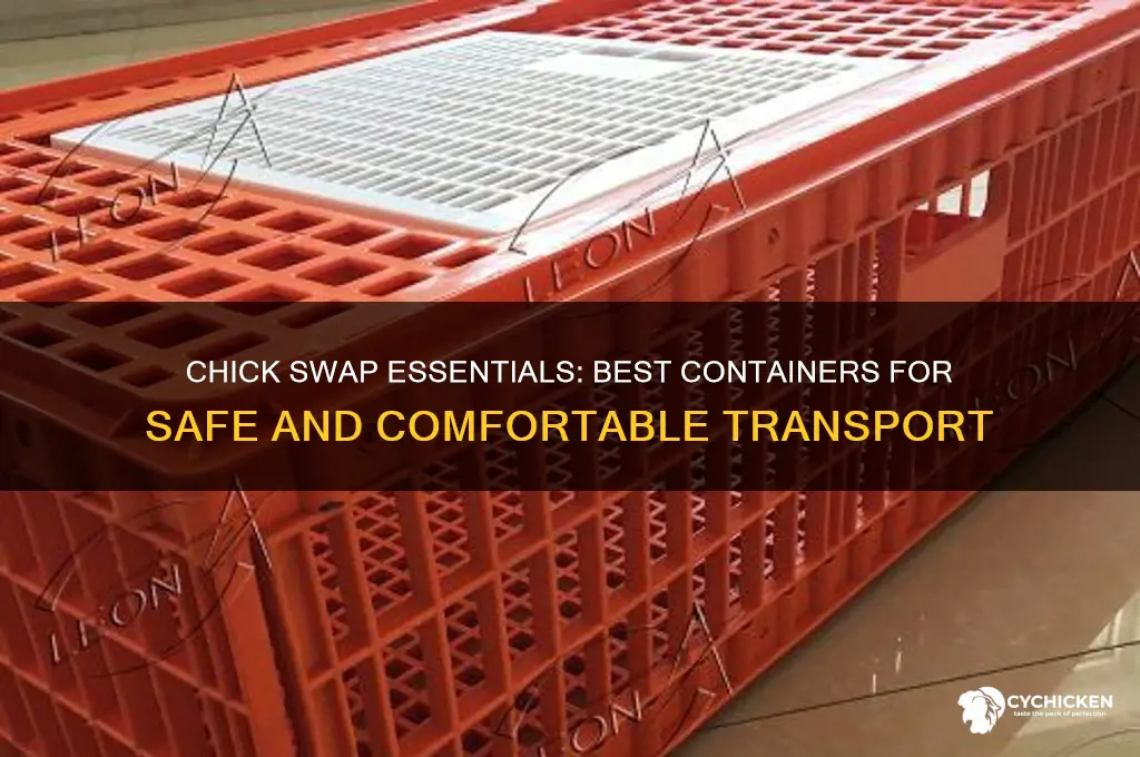 what to put chicks in for swap