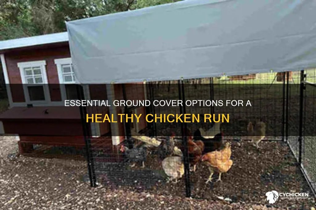 what to put down in a chicken run