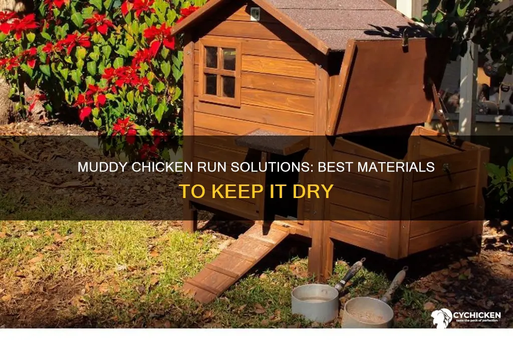 what to put down in muddy chicken run