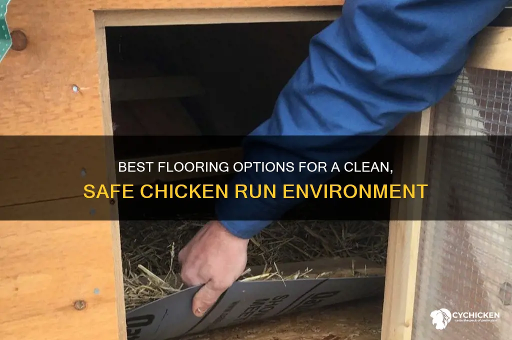 what to put down on chicken run floor