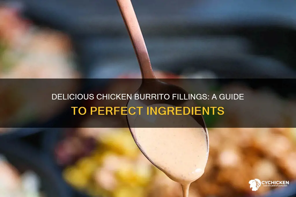 what to put in a chicken burrito